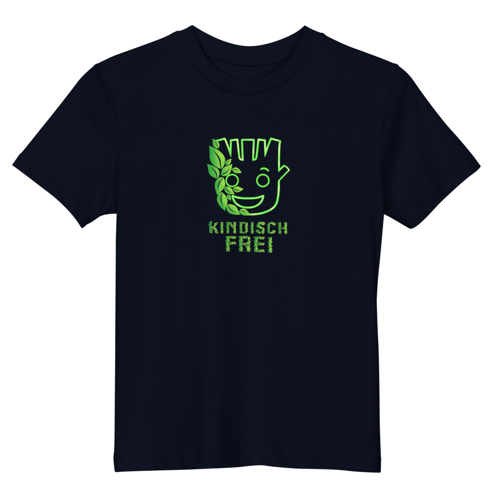 Bio Baumwoll T-Shirt für Kinder / kindisch frei Logo