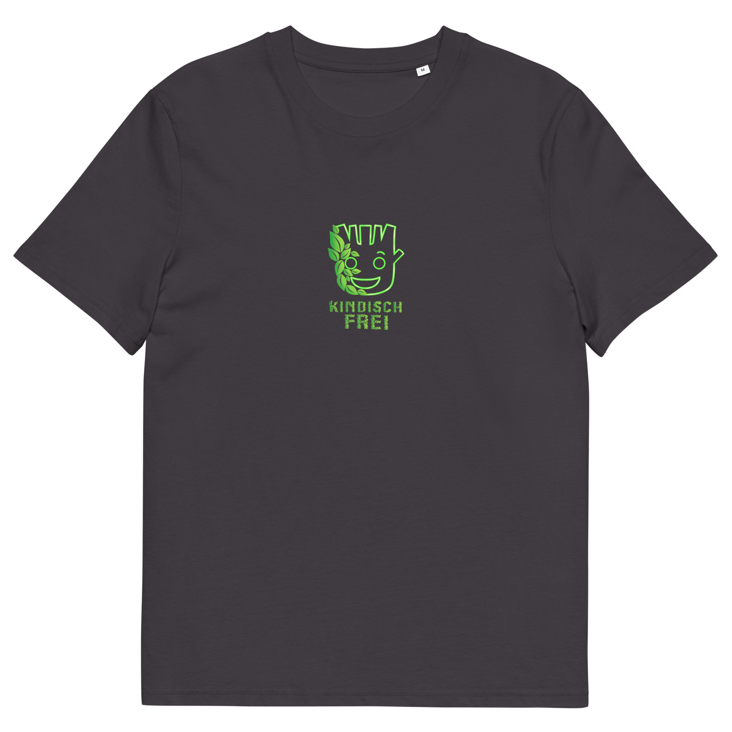 Bio Baumwoll T-Shirt Frauen / kindisch frei Logo