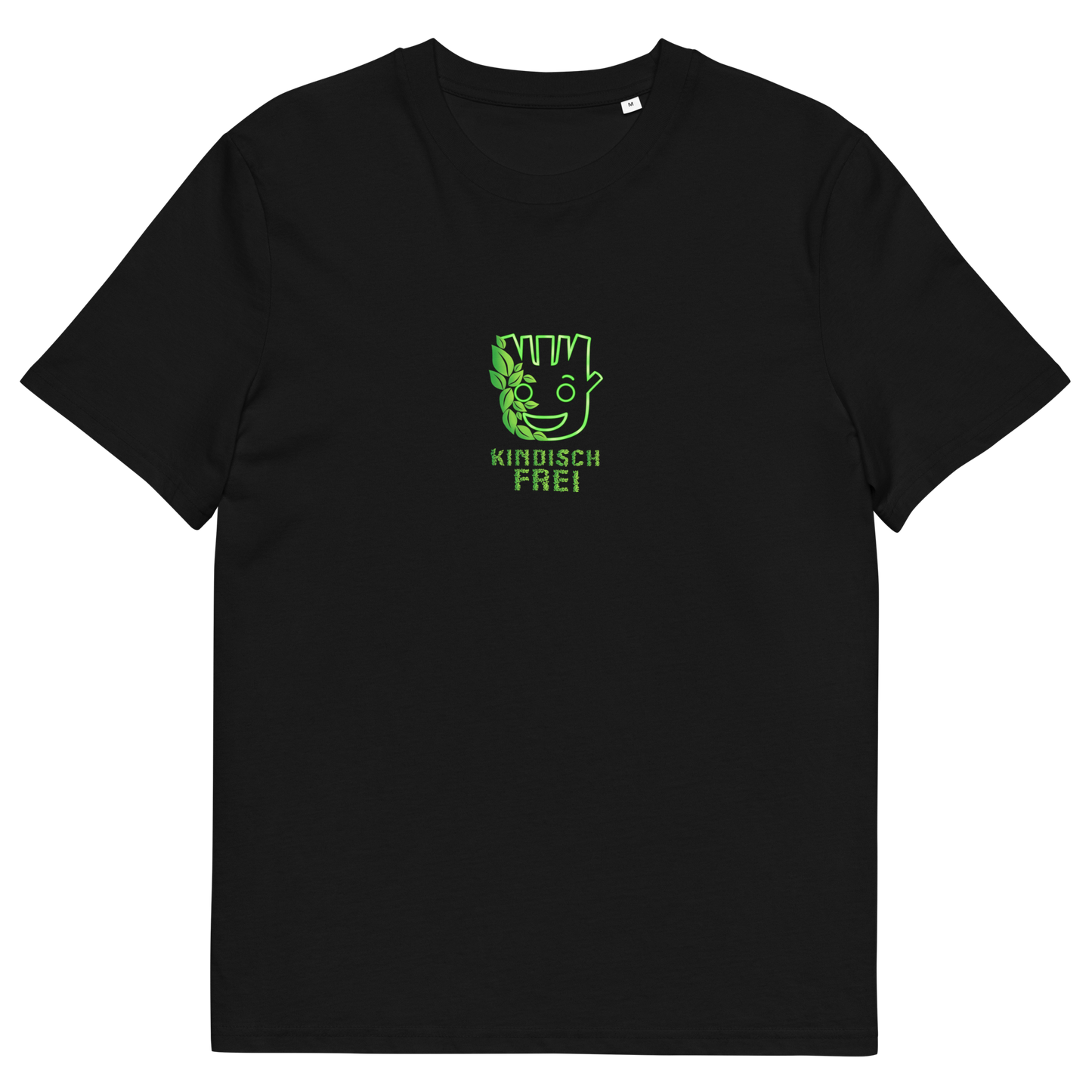 Bio Baumwoll T-Shirt Frauen / kindisch frei Logo