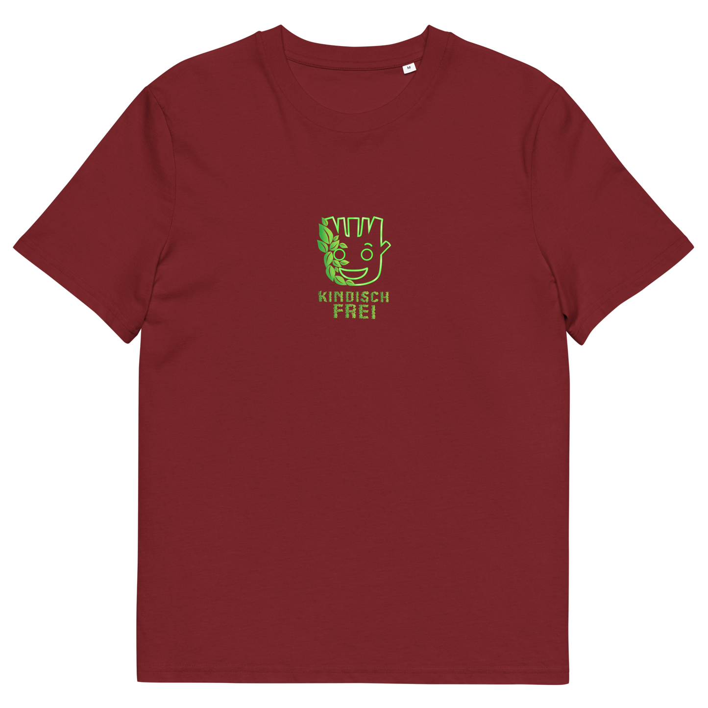 Bio Baumwoll T-Shirt Frauen / kindisch frei Logo