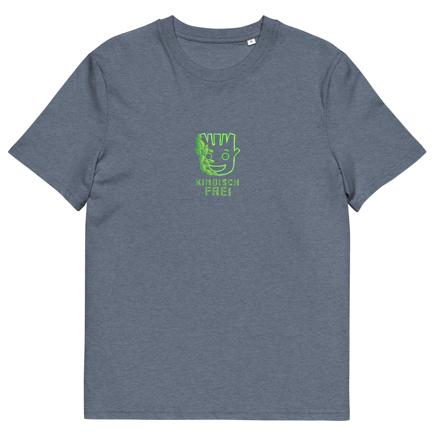 Bio Baumwoll T-Shirt Frauen / kindisch frei Logo