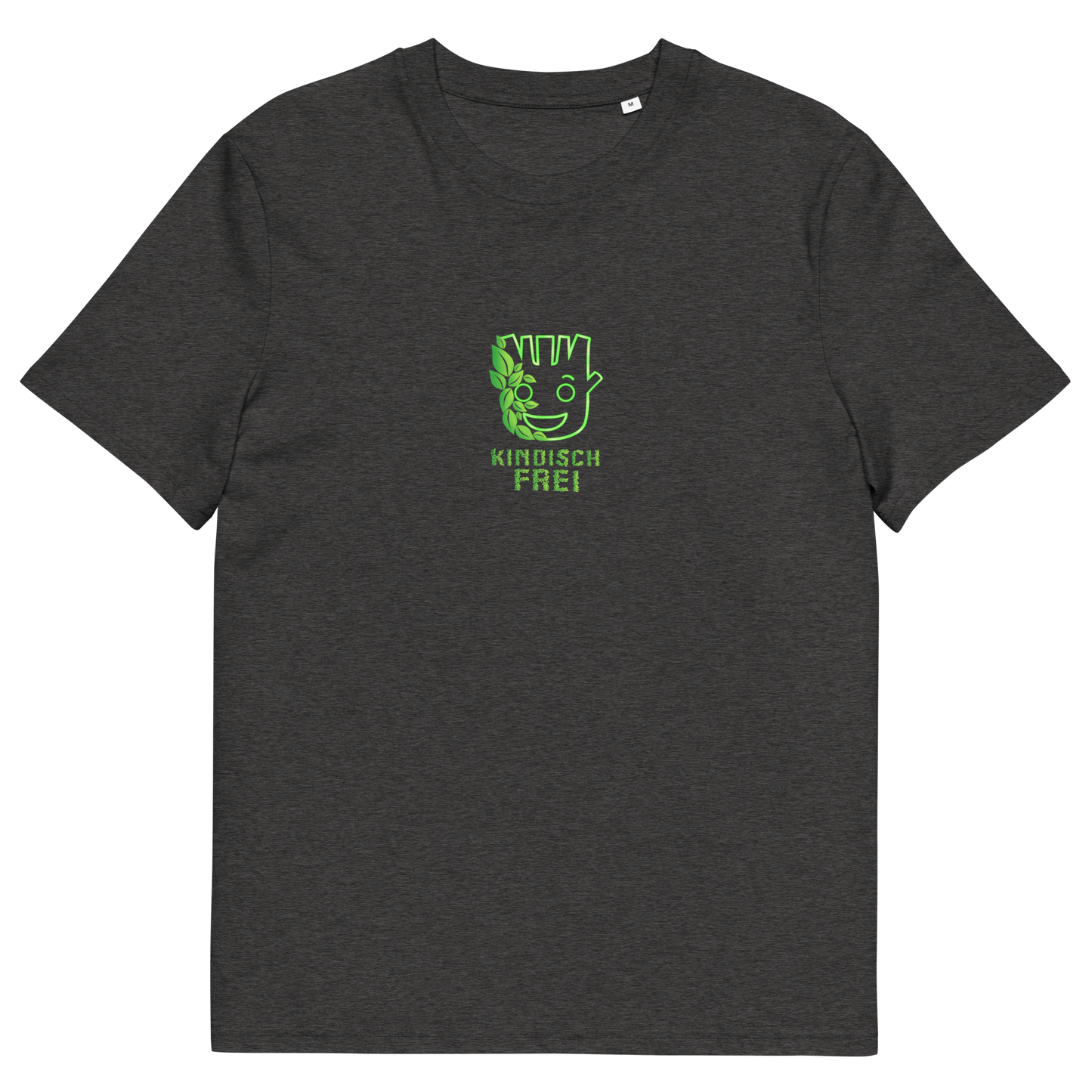 Bio Baumwoll T-Shirt Frauen / kindisch frei Logo