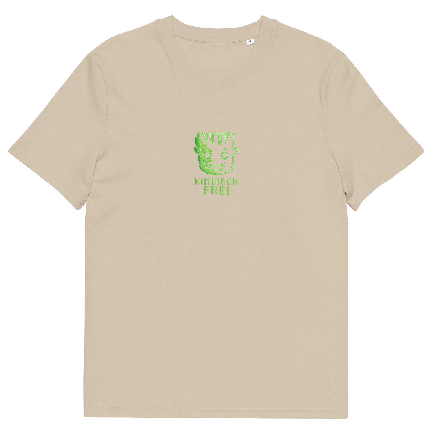 Bio Baumwoll T-Shirt Frauen / kindisch frei Logo