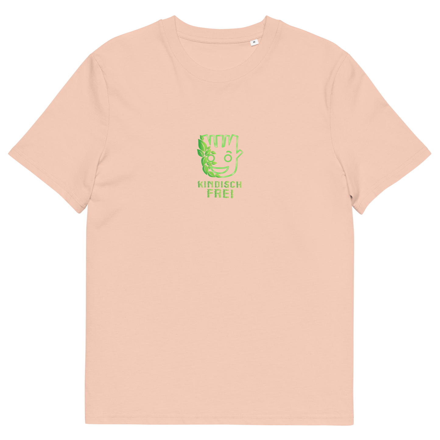 Bio Baumwoll T-Shirt Frauen / kindisch frei Logo