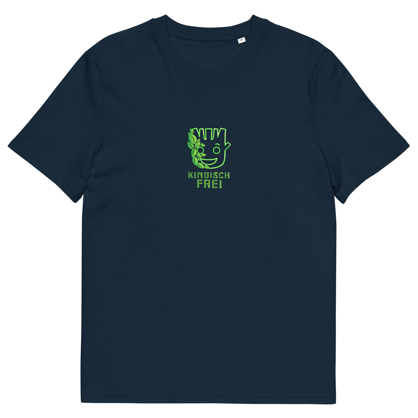 Bio Baumwoll T-Shirt Frauen / kindisch frei Logo