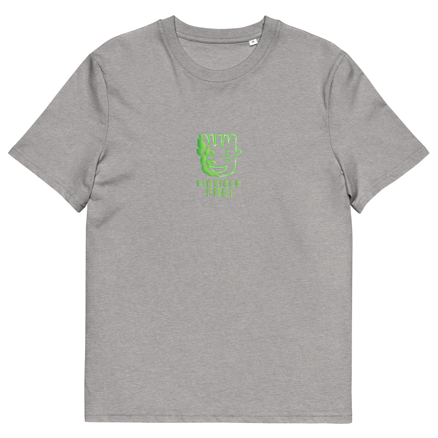 Bio Baumwoll T-Shirt Frauen / kindisch frei Logo