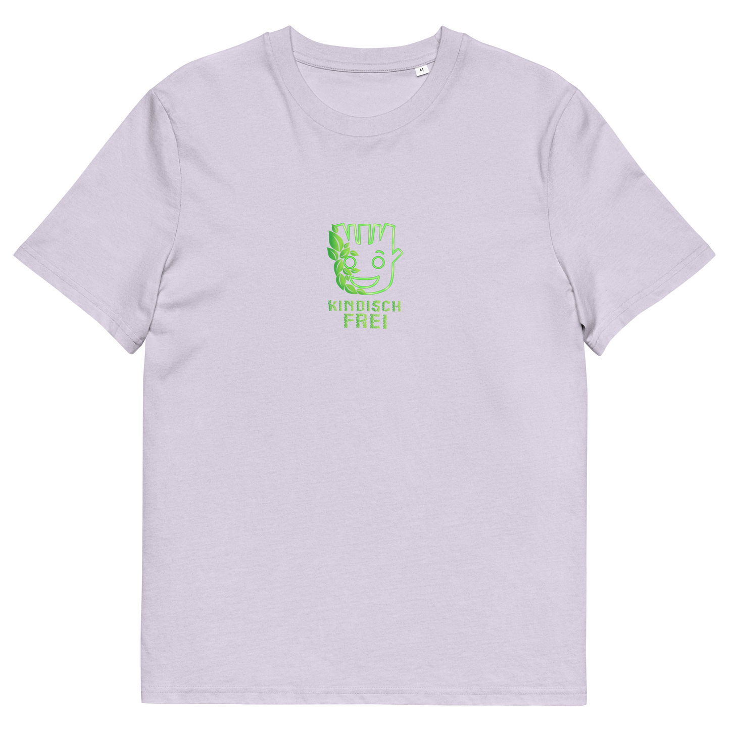 Bio Baumwoll T-Shirt Frauen / kindisch frei Logo