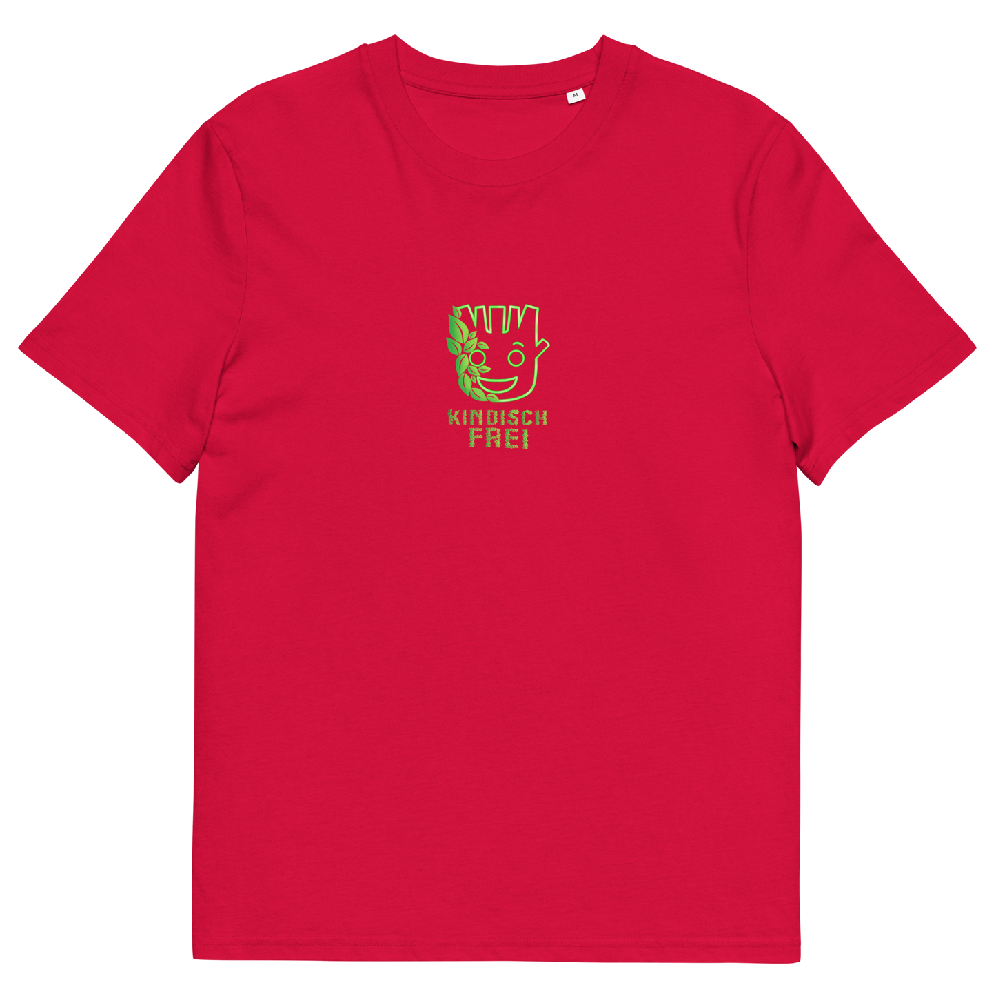 Bio Baumwoll T-Shirt Frauen / kindisch frei Logo