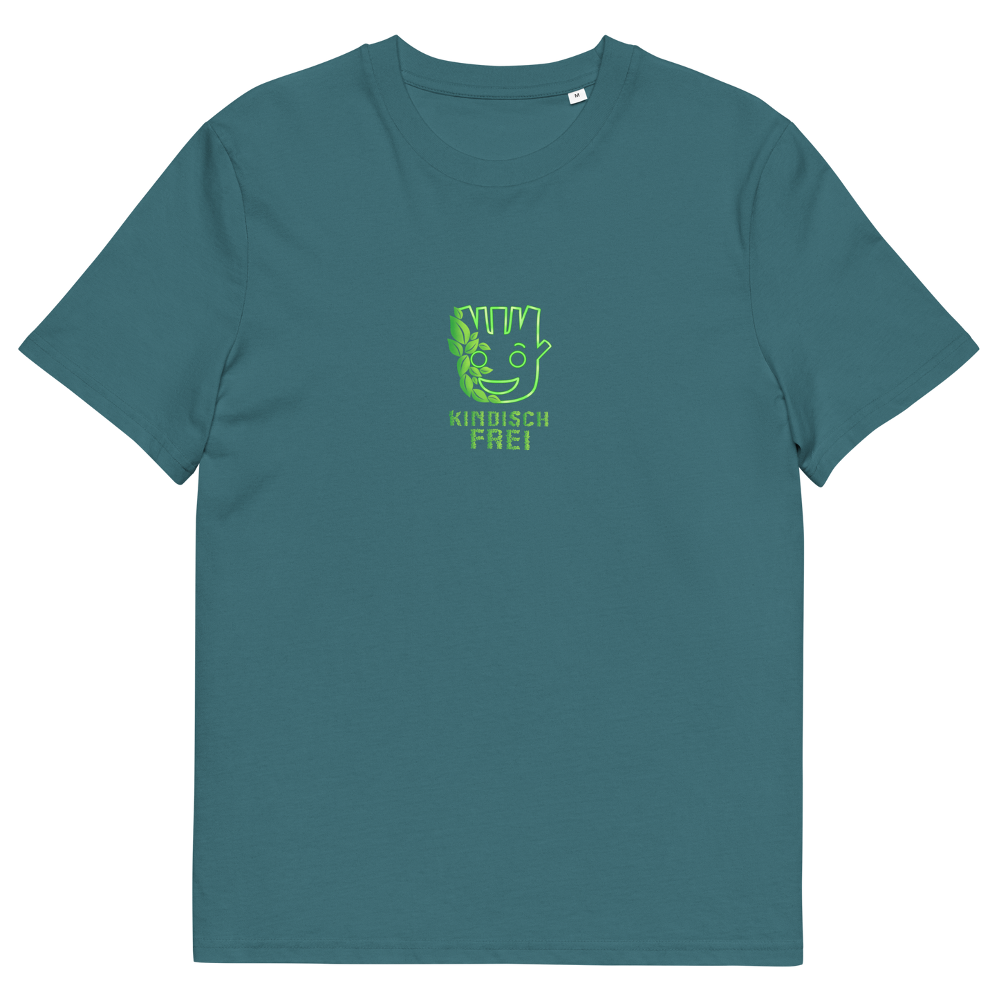 Bio Baumwoll T-Shirt Frauen / kindisch frei Logo
